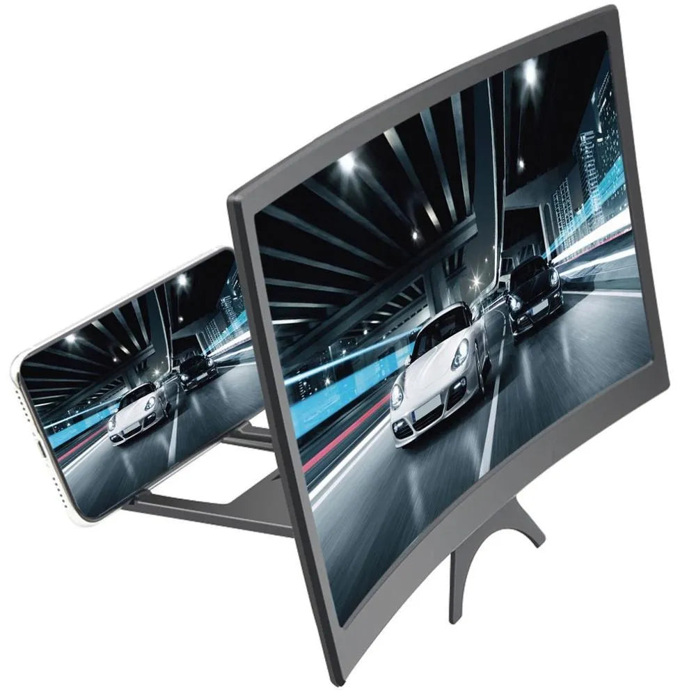 🔍 F3 Mobile Screen Magnifier – 3D Display Stand for Eye Comfort & Big View!