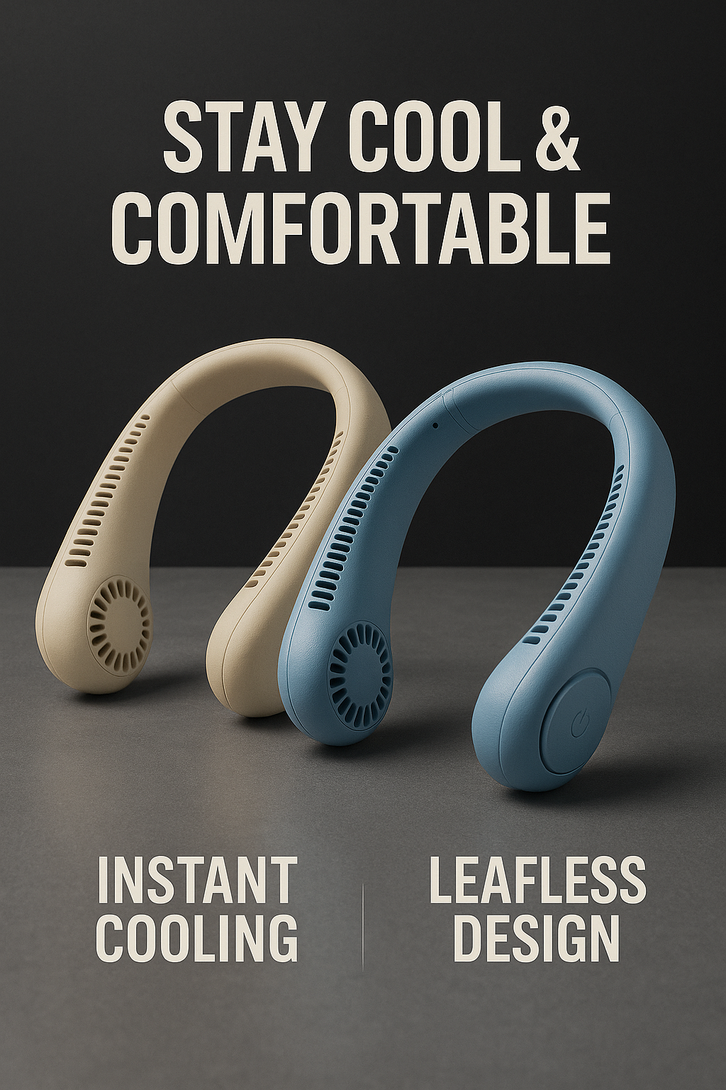 Leafless Neck Fan – Portable, Stylish & Hands-Free Cooling