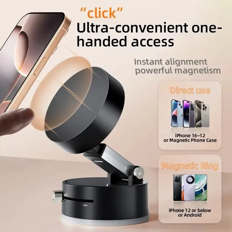 🧲 Magnetic Suction Mount – Stick Anywhere, Hold Anything!
